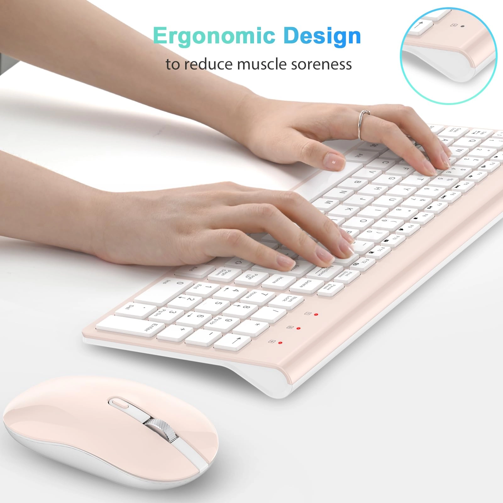 Wireless Keyboard Mouse Combo - UK Wireless