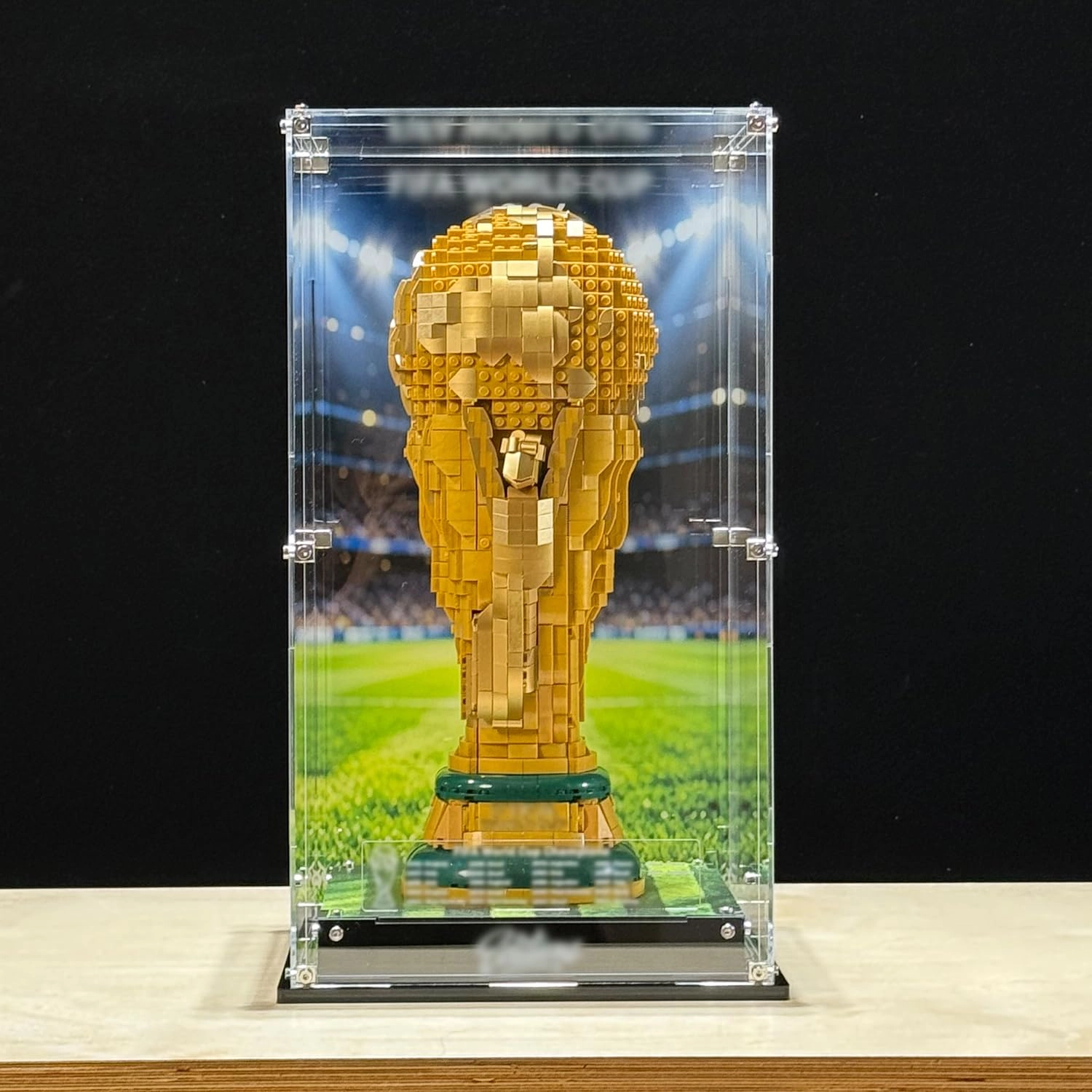 iLuane LEGO Display Case for World Cup 2026 Trophy Building Set 43020 - Acrylic Wall Mount Eco-friendly Base