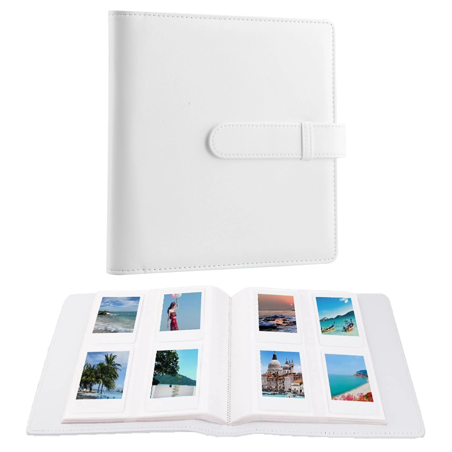 2x3" 256 Pockets PU Leather Photo Album