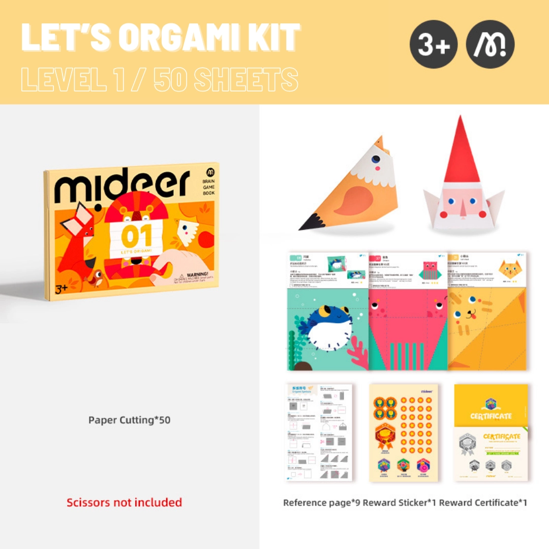 Let's Origami Kit - 3+ years 77 pcs