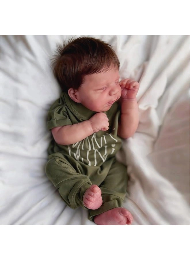 Reborn Baby Doll - 18 Inches 48 cm Silicone Baby Boy Ages 3+