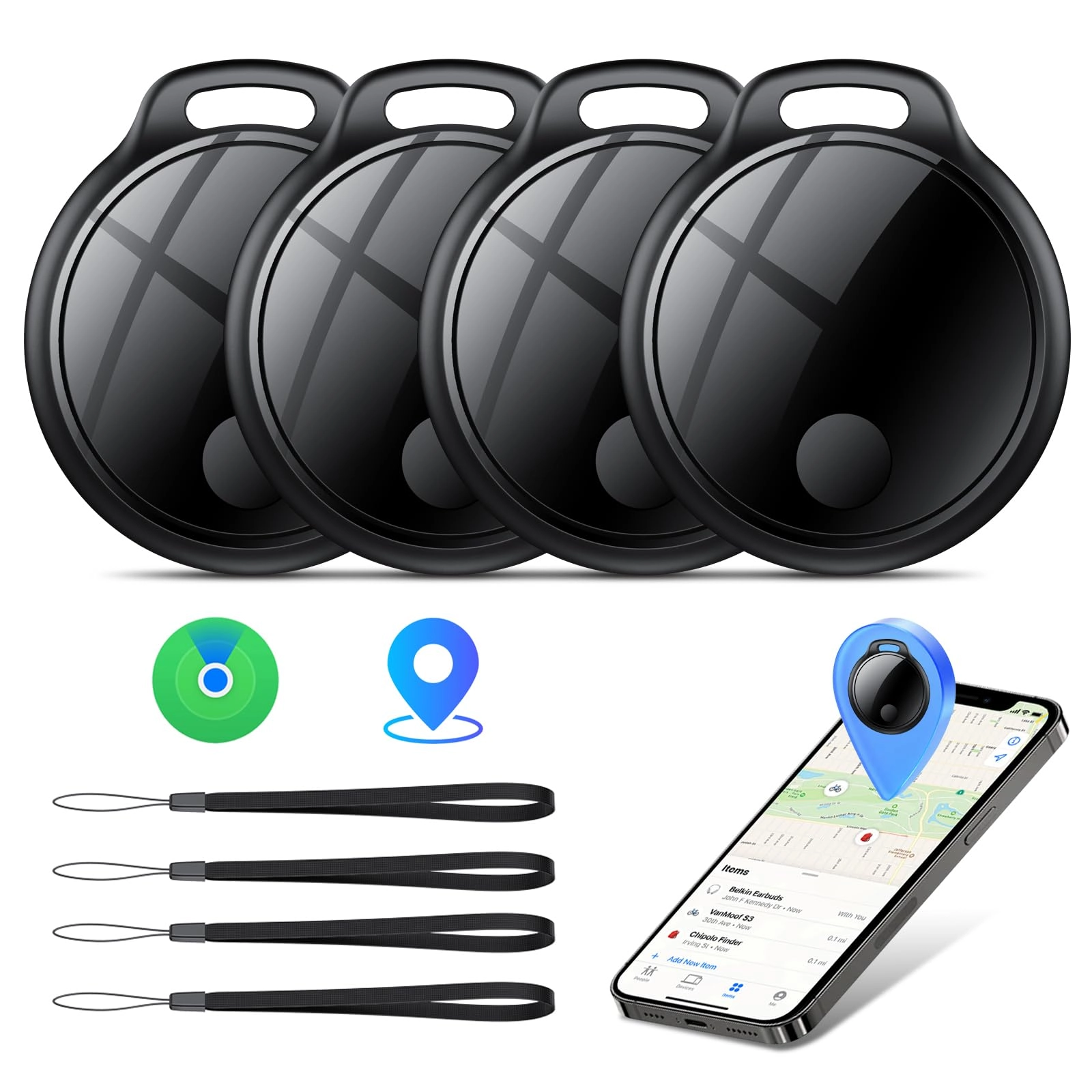 Jarbooer TAG 06 Air Tracker Tags - Smart Bluetooth IP67 Pack