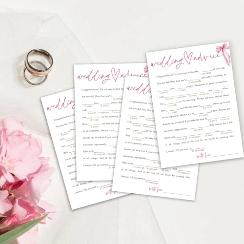 Bridal Shower Bingo - 25 pieces Unisex-Adults