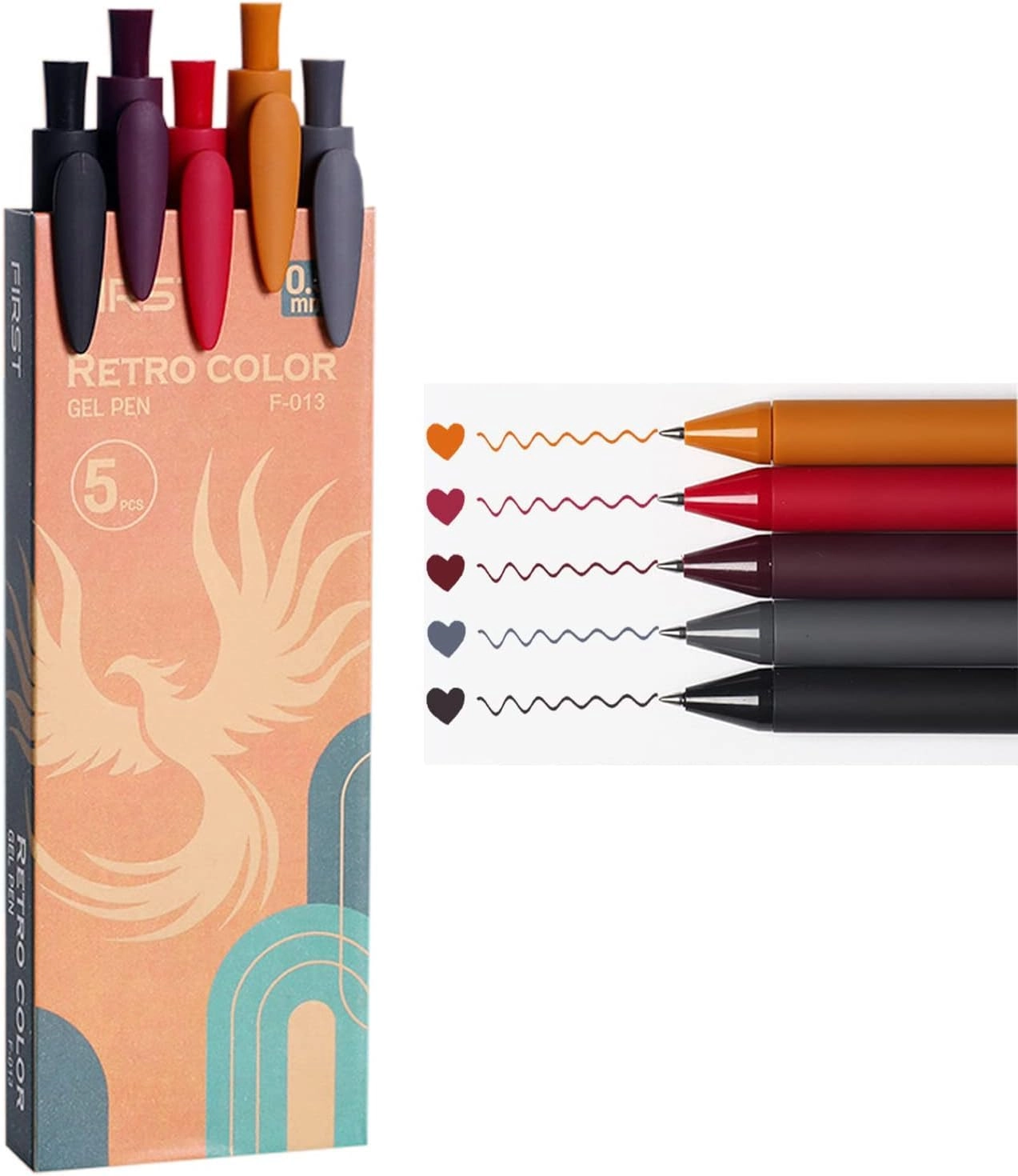 UCRAVO Retro Pen-05 - 5 piece(s) 0.5 millimeter