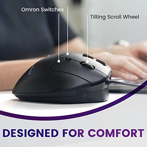 PERIMICE-520 Ergonomic Trackball Mouse - Wired