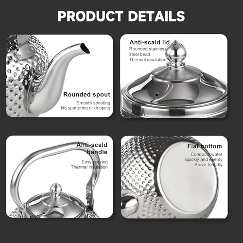 Tea Kettle - Stainless Steel 1.2L
