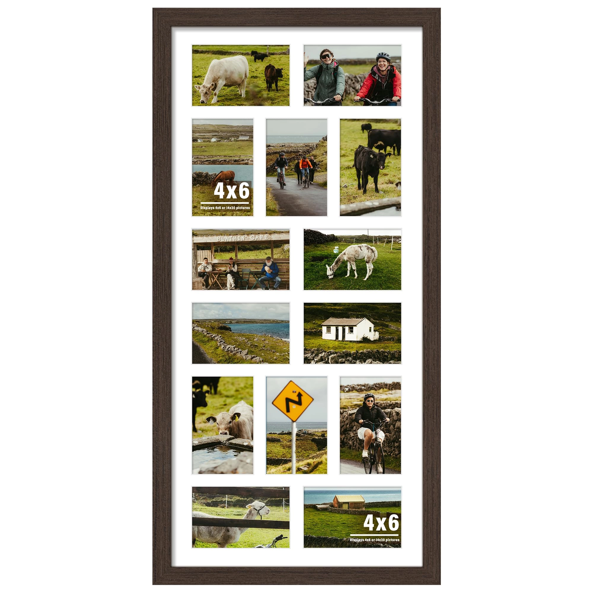 duenpy Collage Picture Frame - 14x30(4x6 opening) fourteen