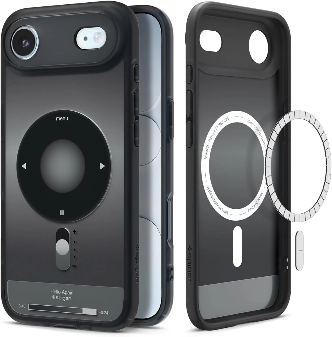 CasePro Ultra Hybrid Case Matte Black for iPhone 17 Air