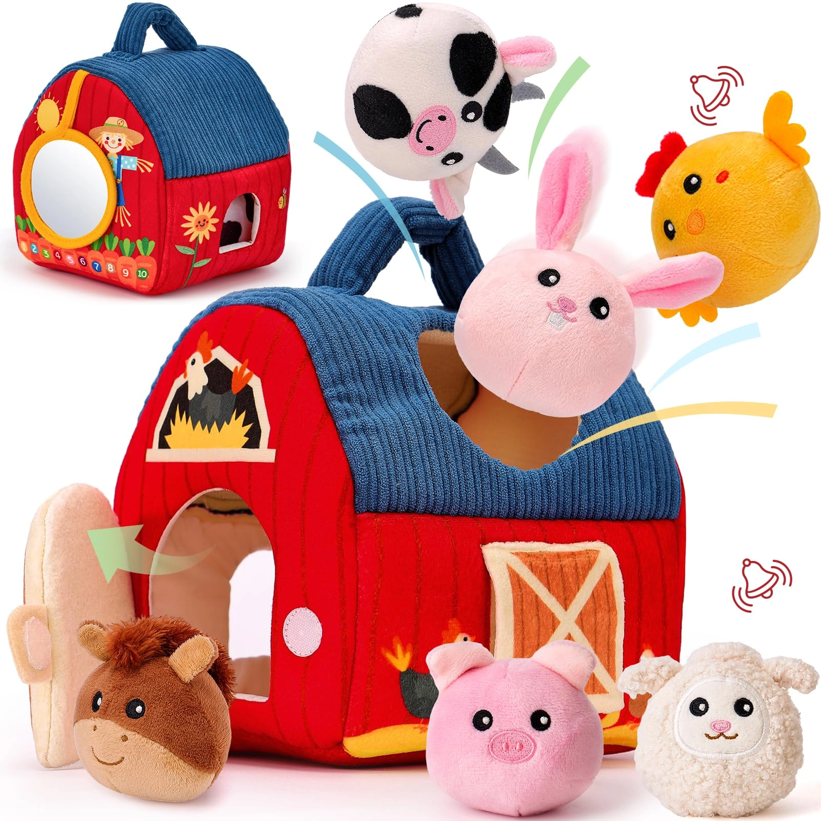 Wansheng Global Supply Chain Management Co.,Ltd Surprise Barn - 6-12 Months Plush Farm