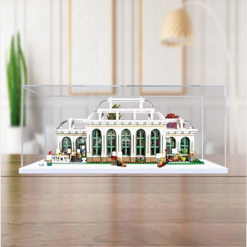Lego City Display Case (21353) - Clear Acrylic Black Bottom 21.65x11.81x9.84in.