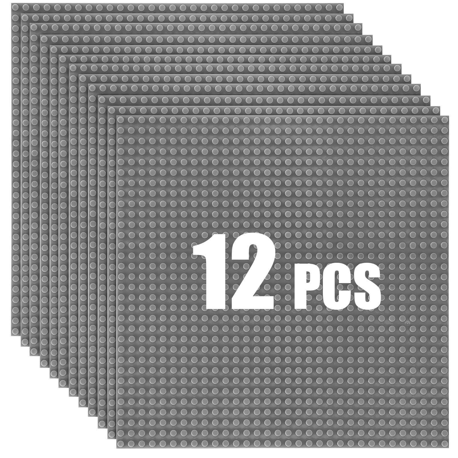 HUIZDQ Classic Baseplates - 25.5X25.5cm 12pcs