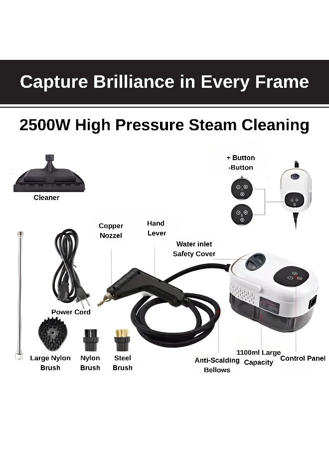 High-Pressure Handheld Steam Cleaner - 1 L