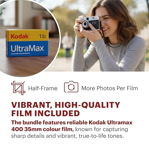 35mm Half-Frame Reloadable Film Camera - fixed-focus