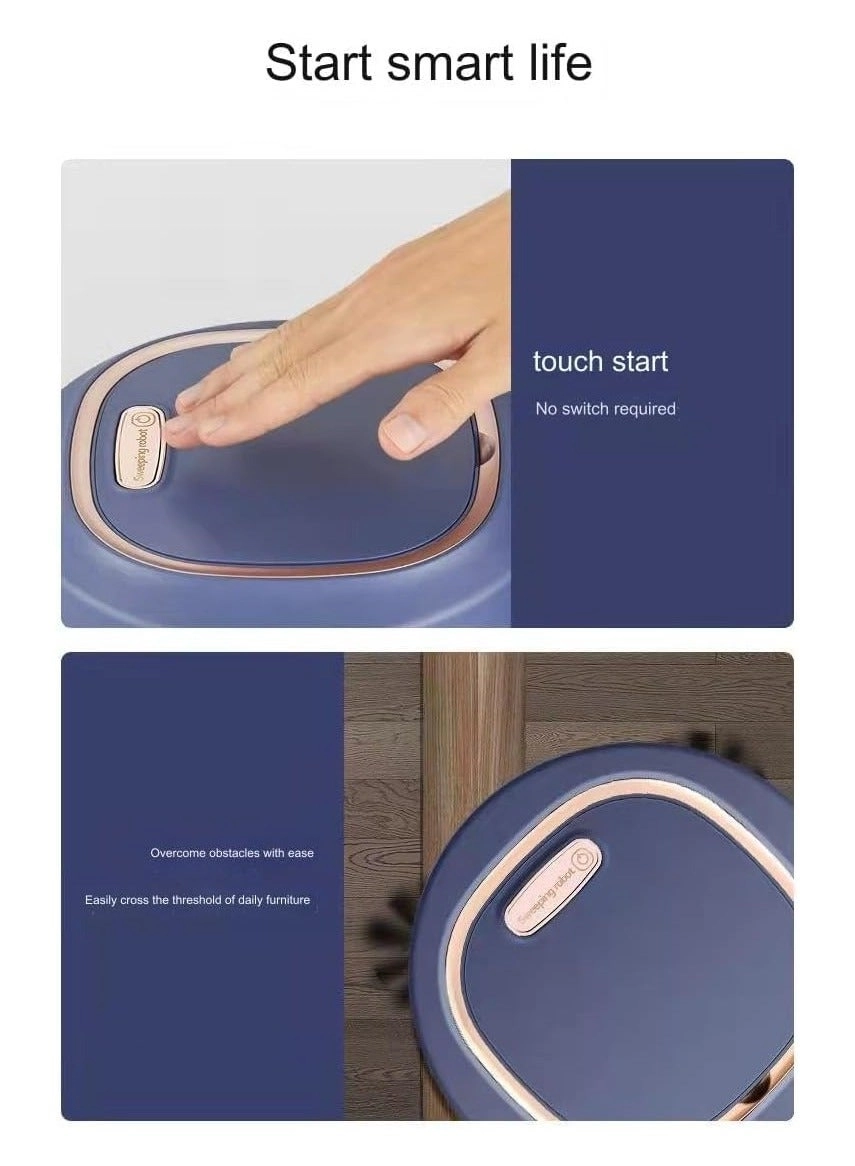 3-in-1 Robot Vacuum - With Mop Cordless USB Rechargeable