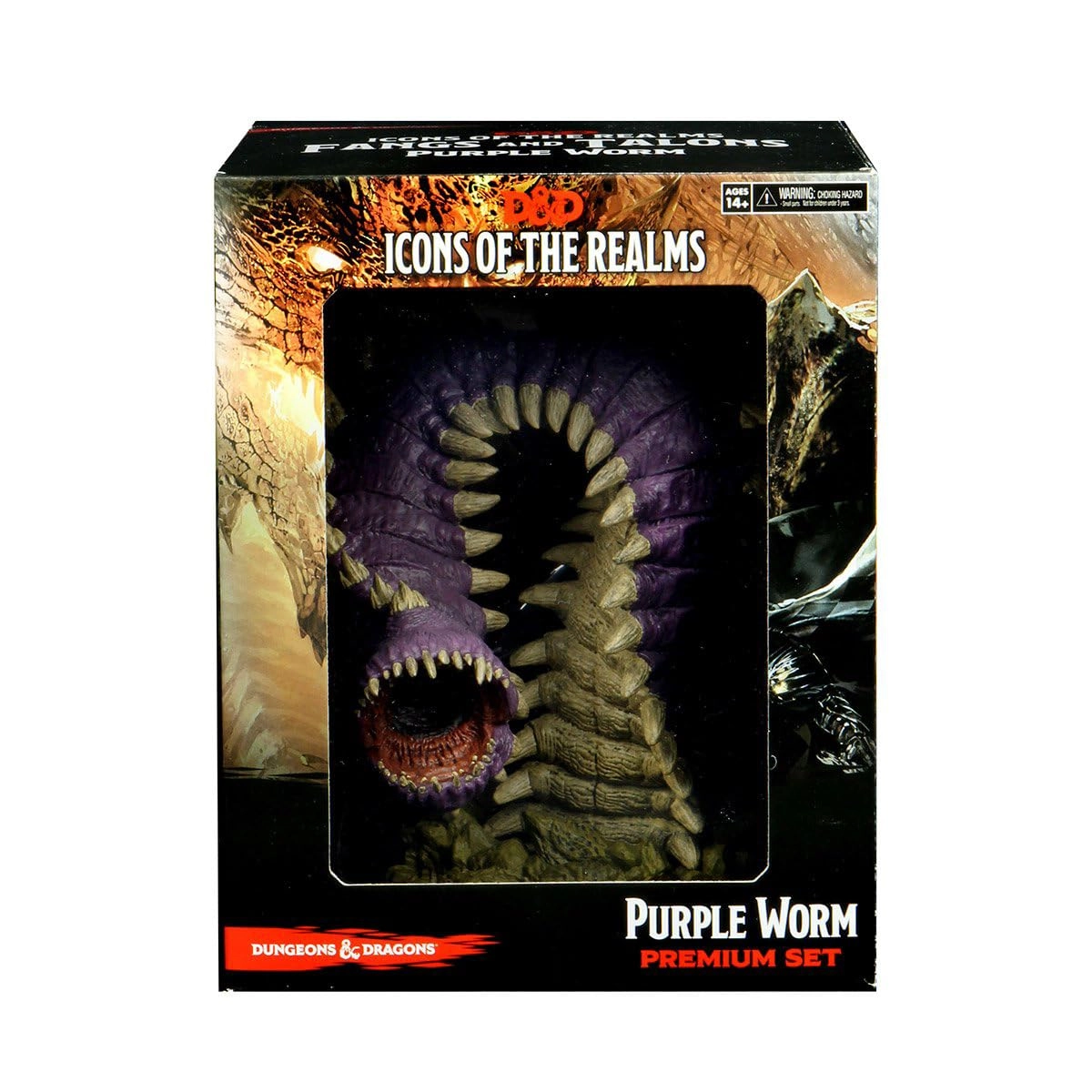 WizKids Games Purple Worm - Icons of The Realms (6.5 cm)