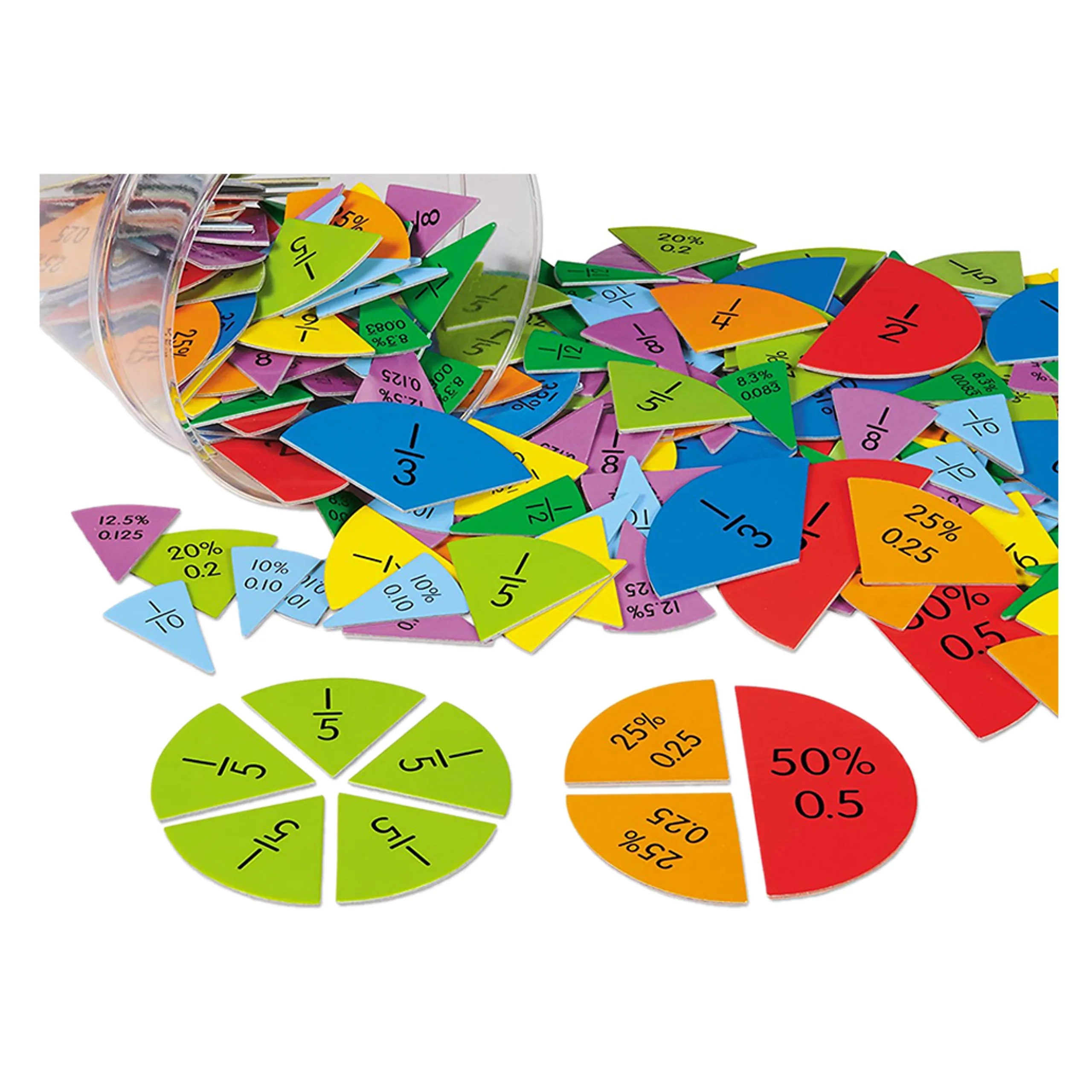 Lakeshore Fractions Hands-On Teaching Kit - 7 to 10 yrs 350 pieces