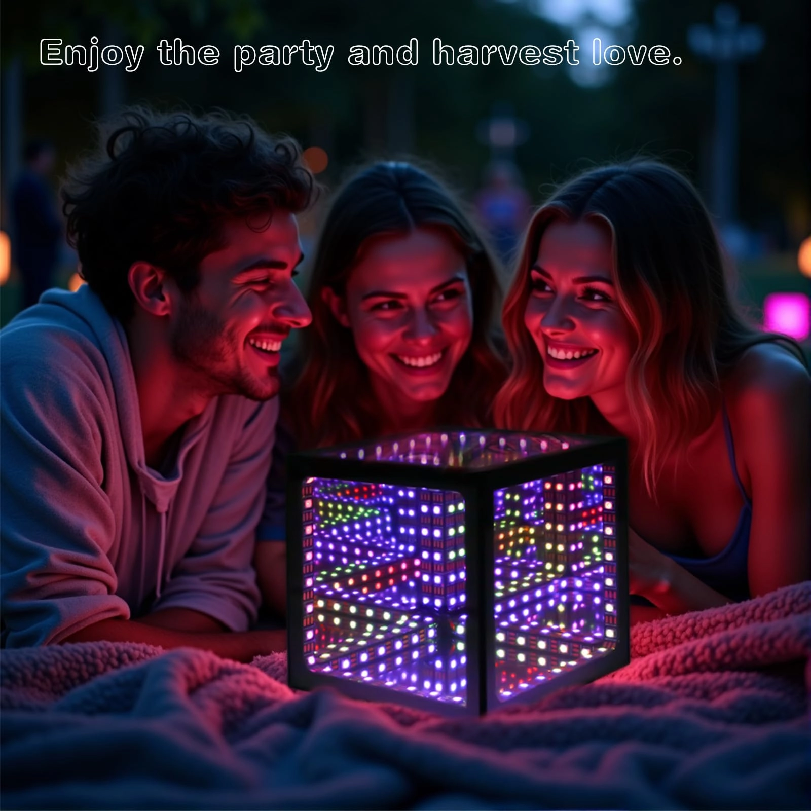 Hyper Cube - LED Table Lamp Color-Changing Music-Sync