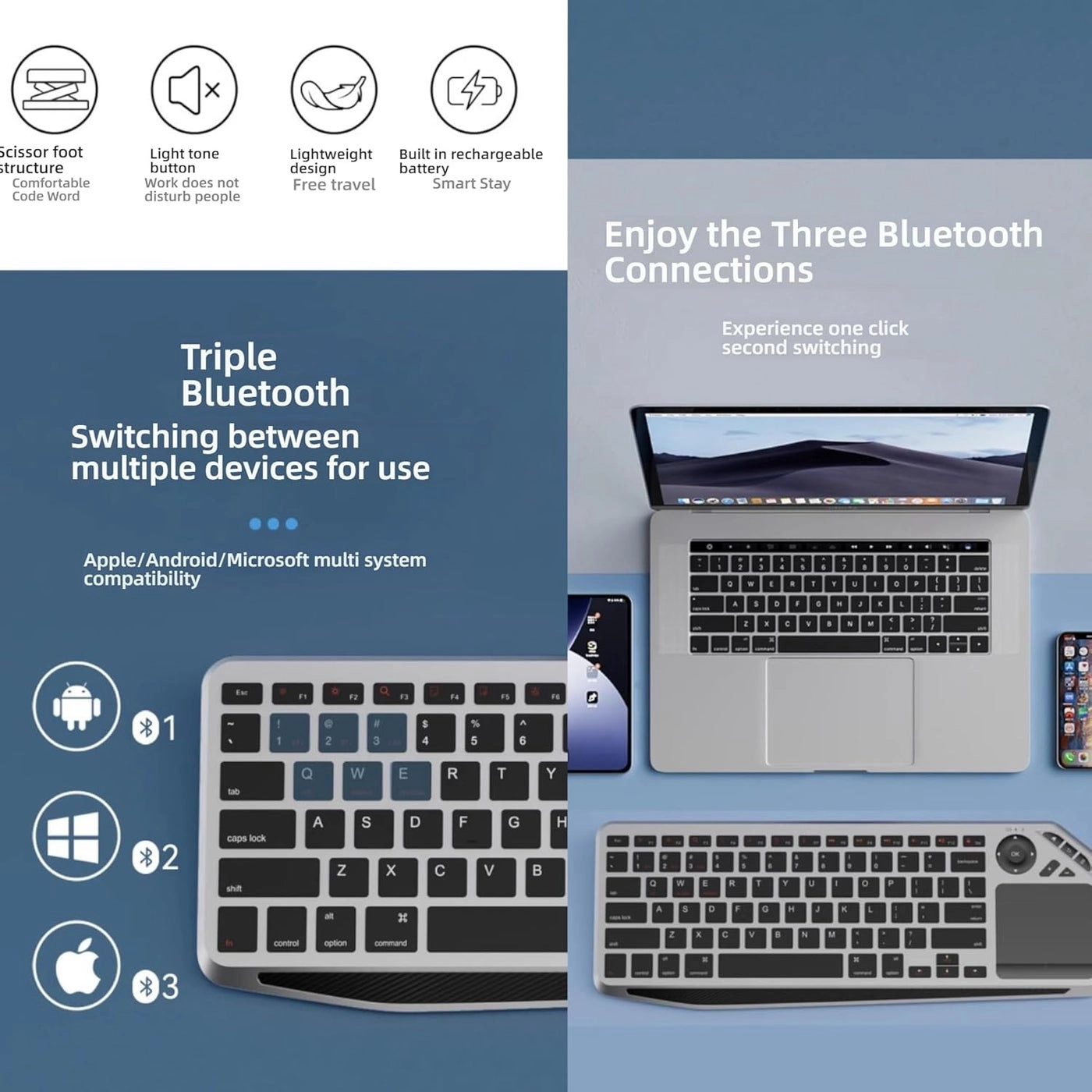 Mini Bluetooth Keyboard - EN Wireless