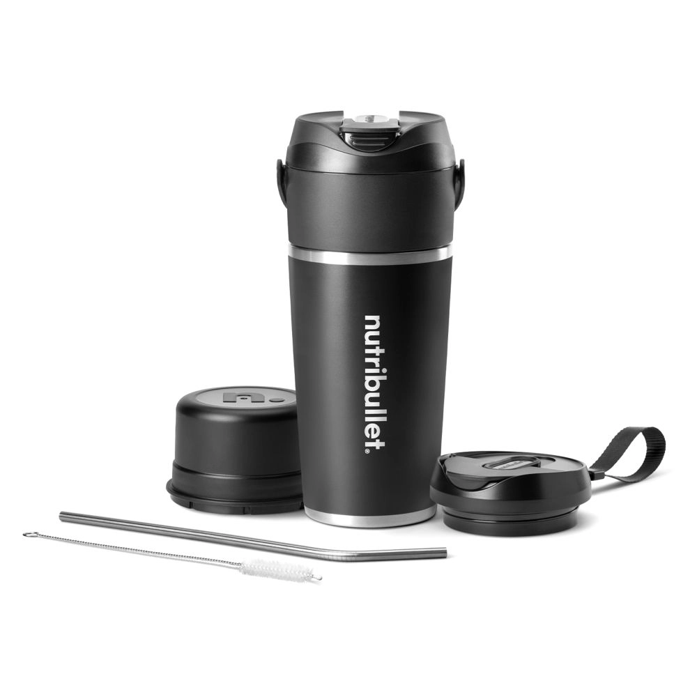 Flip Insulated Portable Blender - Set of 8 Black 590ML