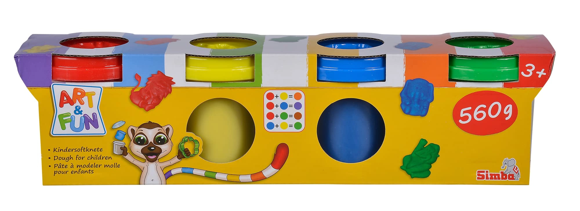 Simba Art and Fun Clay Dough Set - 3 years+ 4 pieces