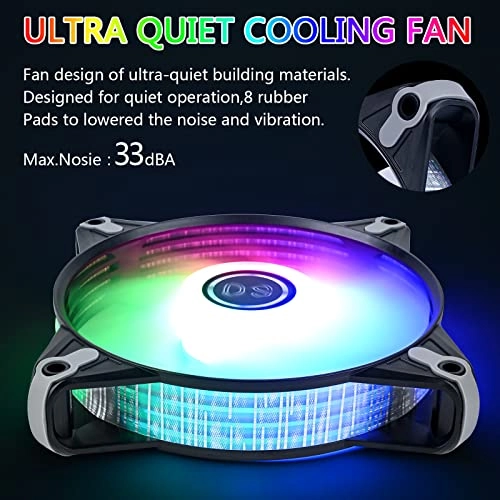 Addressable RGB LED Case Fan - 6 Pack 120mm