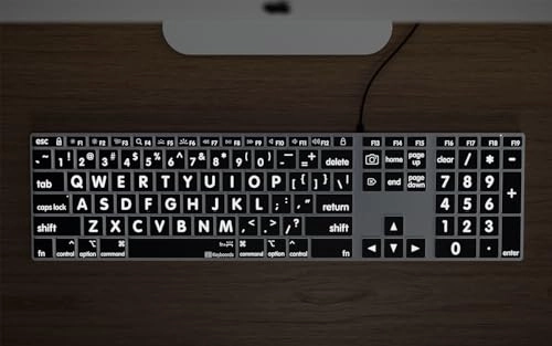 Large Print Backlit Pro Aluminum Keyboard - US Wired