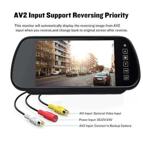 LCD TFT Colour Display Monitor + Car Camera - Night vision 1280 x 720