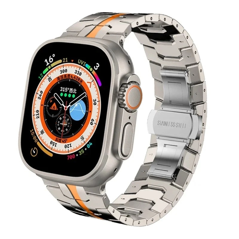 O Ozone Titanium Metal Watch Band - 49/46/45/44/42mm One Size