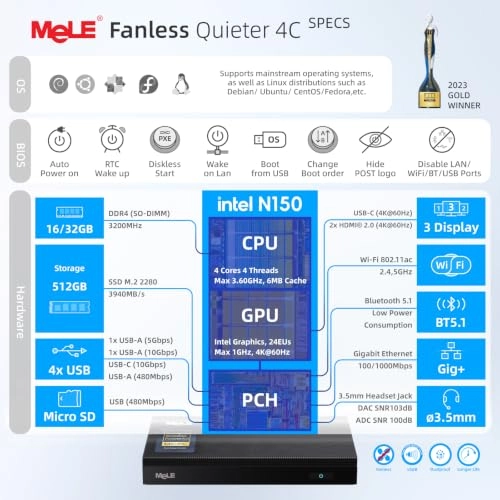Quieter4C - N150 32GB 512GB