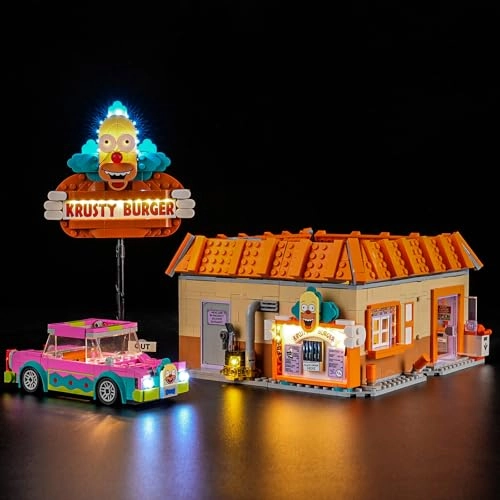 LED Light for LEGO-10352 Icons The Simpsons: Krusty Burger - Plastic