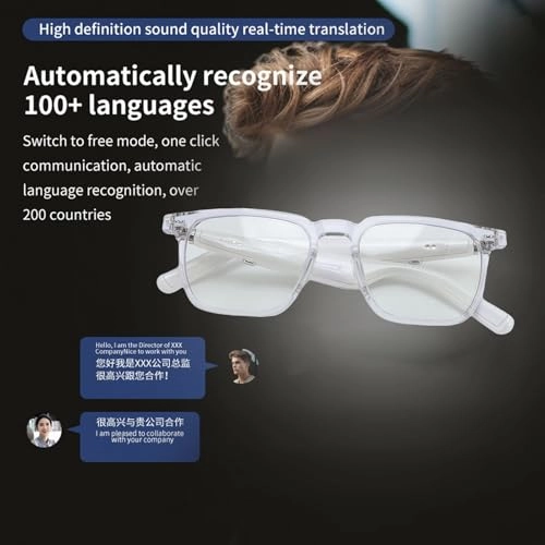 AI Translation Smart Glasses - 100 Languages Bt