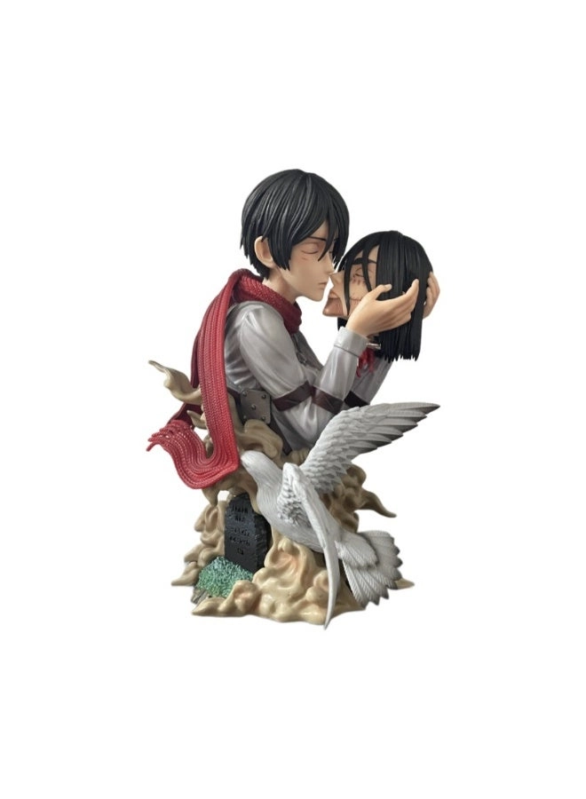 halamodo Mikasa Ackerman + Eren + Levi - Attack On Titan