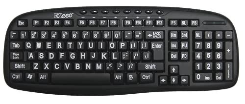 High Visibility Large Print Soft Touch Keyboard - QWERTY Wired