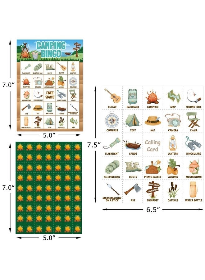 Camping Bingo Game - English