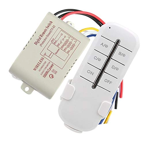 Wireless Remote Control Switch - 1/2/3/4 Way 1000W