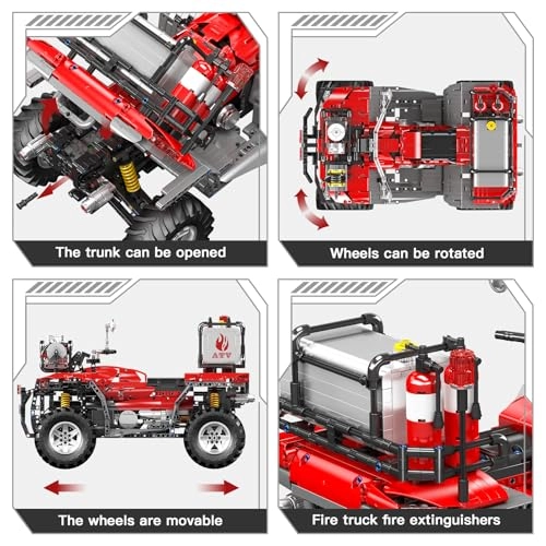 Fire Engine Motorcycle (FTDE-23003-0507) - motor drive remote control