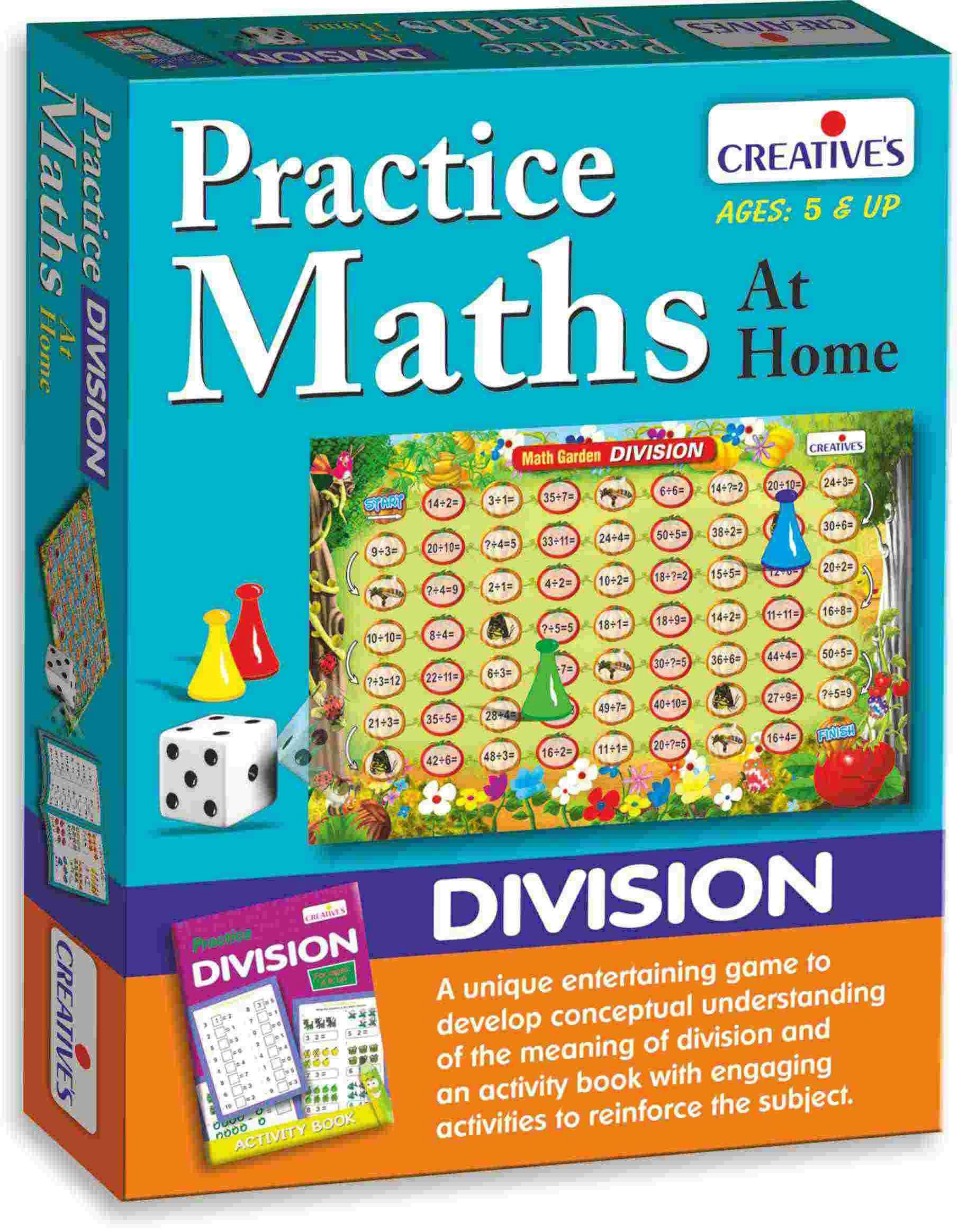 Creative's Practice Math at Home Division - 5 years and up 28 pieces