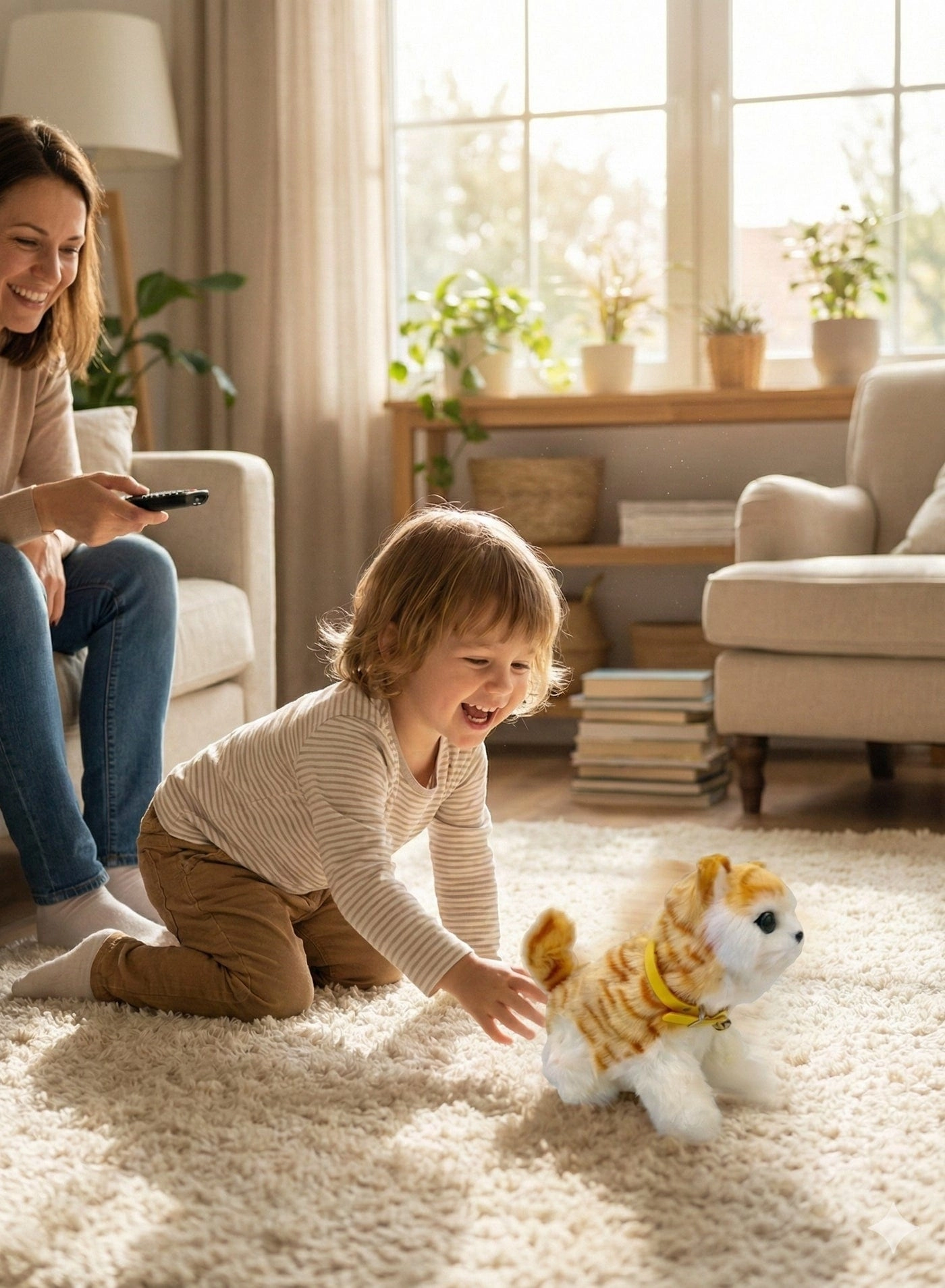 REZZOSS Plush Cat Toy - 3 years+