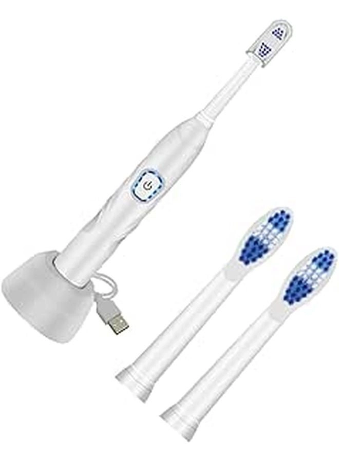 HOMOCONO OY4342A2302 - USB Rechargeable White Electric Toothbrush