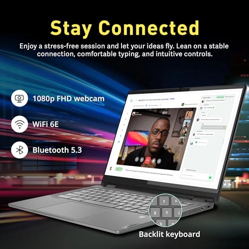 Flex 5i Chromebook Plus - 14'' Core i5-1334U 8GB DDR4 256GB SSD + 1TB Docking
