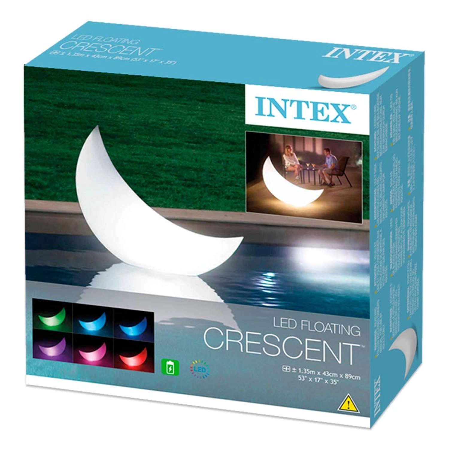 LED Floating Crescent Light - 30.48 x 30.48 x 7.3 cm 1170 gram