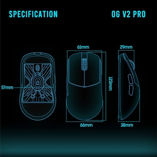 Atlantis OG V2 Pro Gaming Mouse - 2.4G, Bluetooth, USB