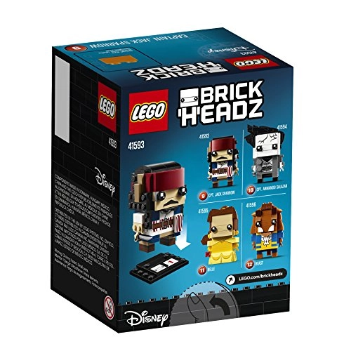 Brickheadz Captain Jack Sparrow 41593 - Disney Pirates of the Caribbean