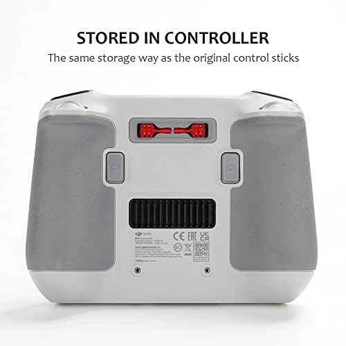 Mini 3 Pro Joysticks - 2 Pairs Aluminum Red+Gray
