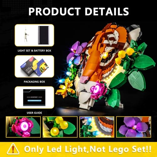 Light Kit for LEGO 31217 The Fauna Collection Tiger - Plastic