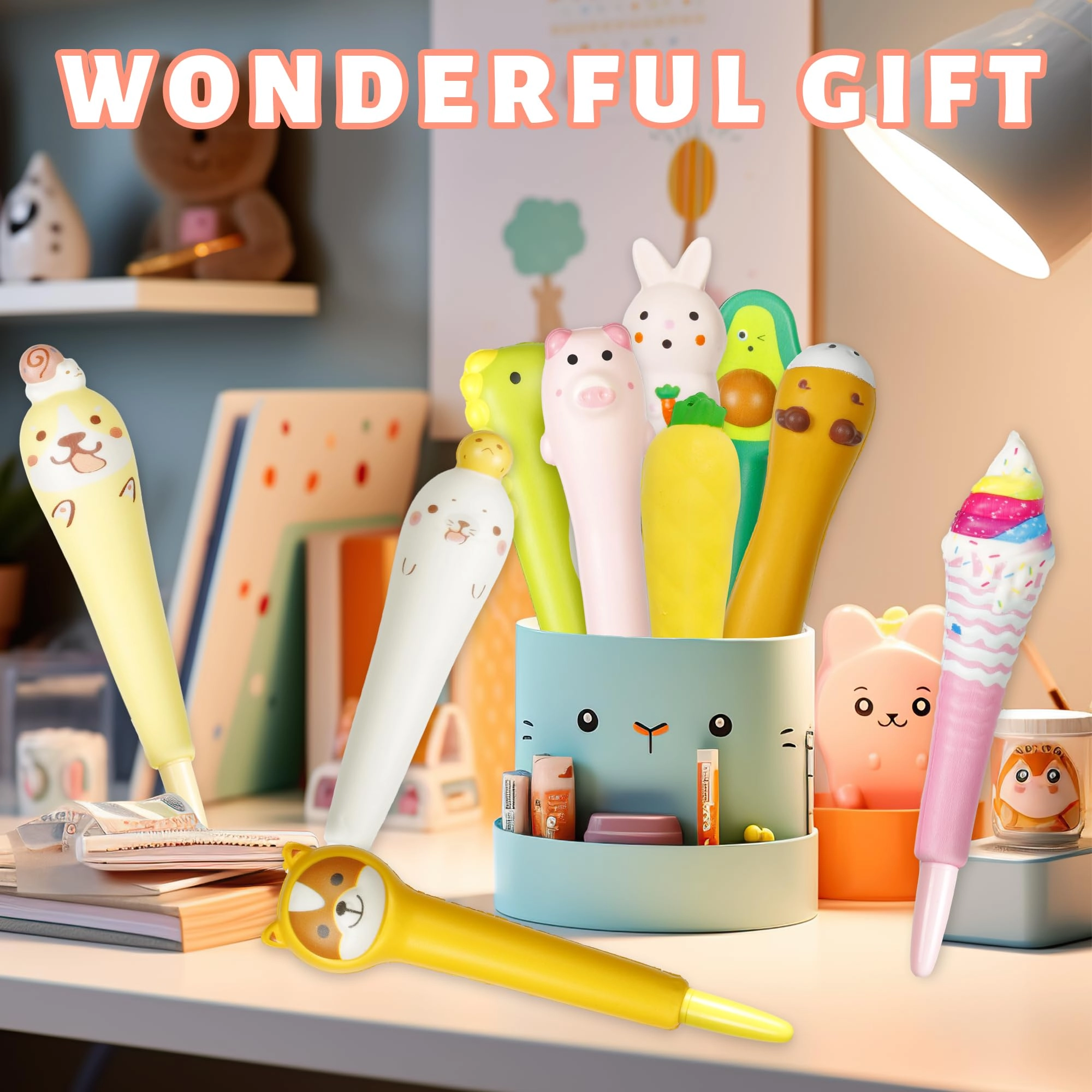 Cute Pens squishy pens - 10 Pack 0.3mm