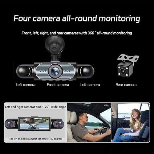 4Ch Dash Cam - 1920 x 1080P 30fps