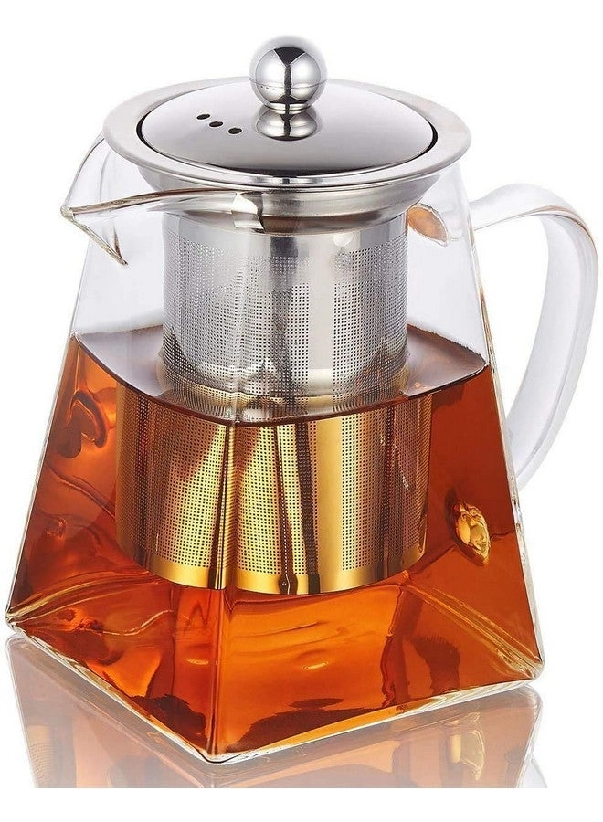 ANKUL Square Glass Tea Pot - Borosilicate 750 ml
