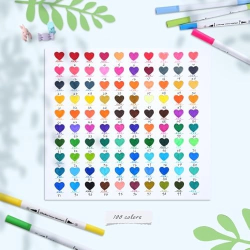 color markers - Black Dual Brush Fine Tip