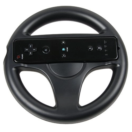 Kart Racing Games Steering Wheel - Black Nintendo Wii